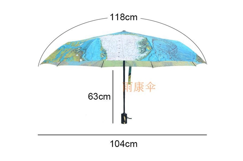 地圖小蝌蚪视频色版全自動傘 yk-SJZD87