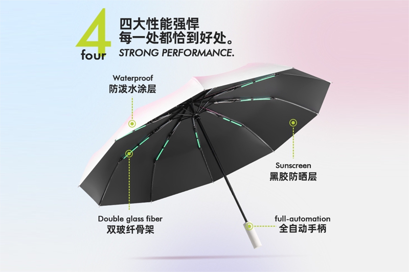 10骨/12骨漸變自開收傘 yk-SJZD134